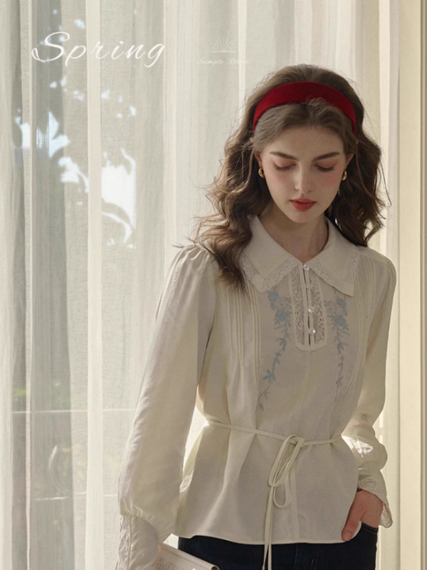 Isabelle's Vintage Rose Blouse