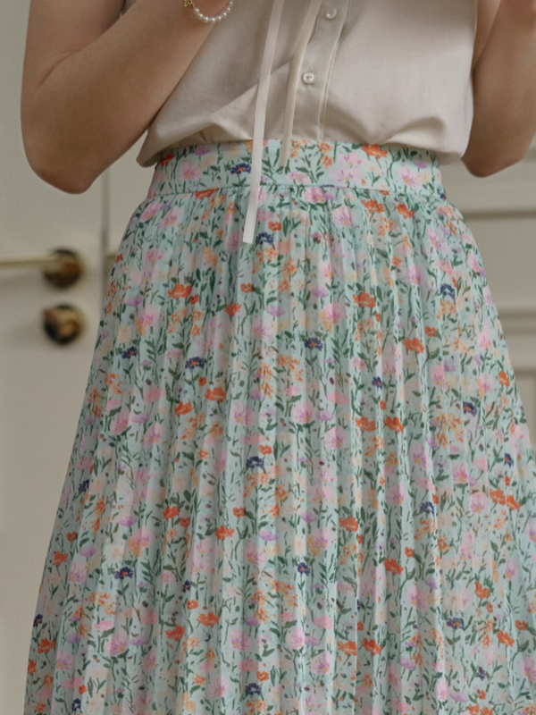 Ava's Floral Whisper Skirt