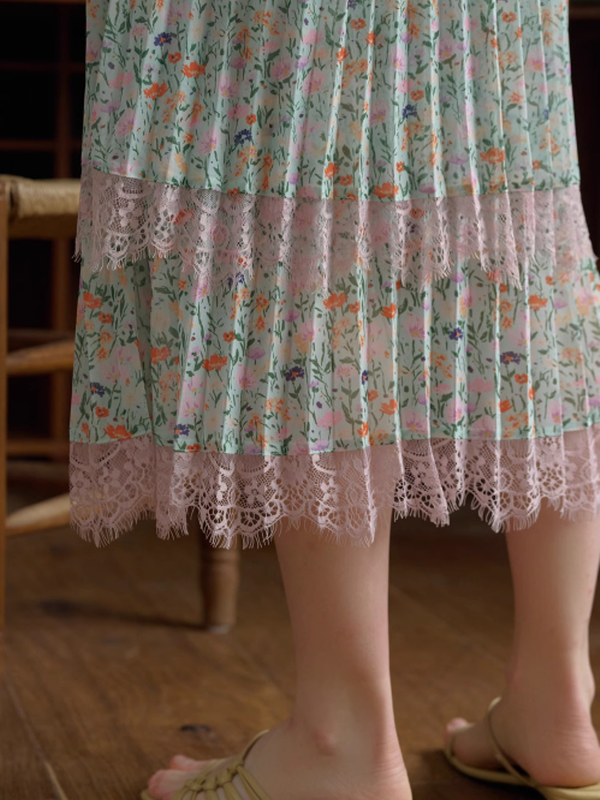 Ava's Floral Whisper Skirt