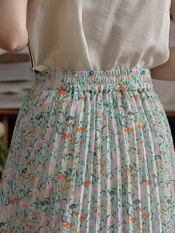 Ava's Floral Whisper Skirt