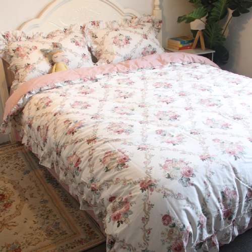 Palace Princess Floral Bedding Set