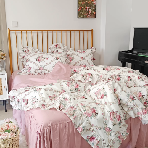 Palace Princess Floral Bedding Set