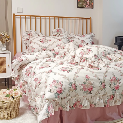 Palace Princess Floral Bedding Set