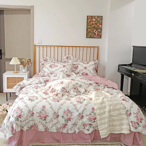 Palace Princess Floral Bedding Set