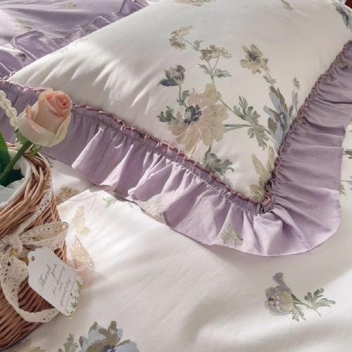 Purple Floral Comfort Bedding Set