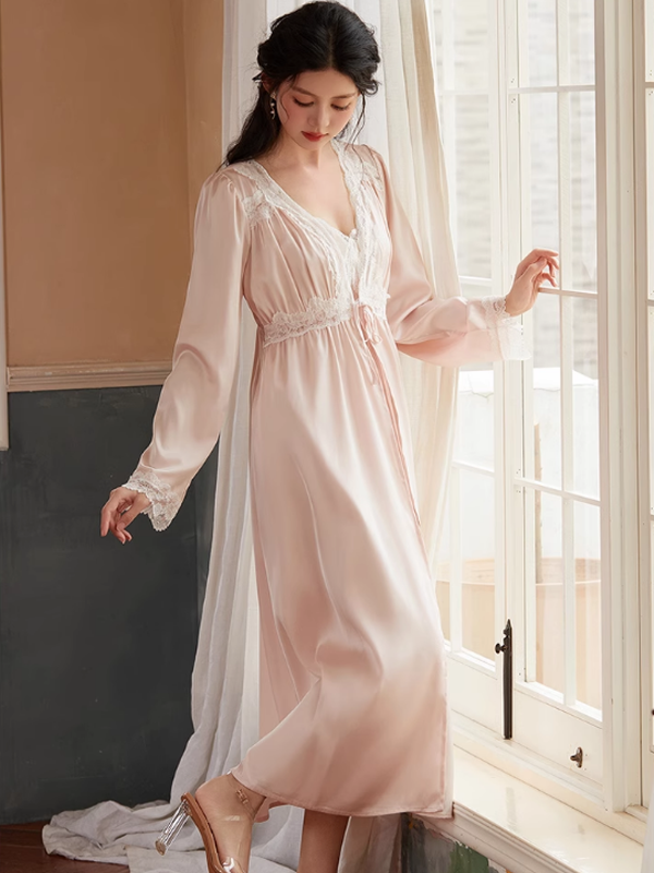 Ethereal Princess Pink Nightgown Set