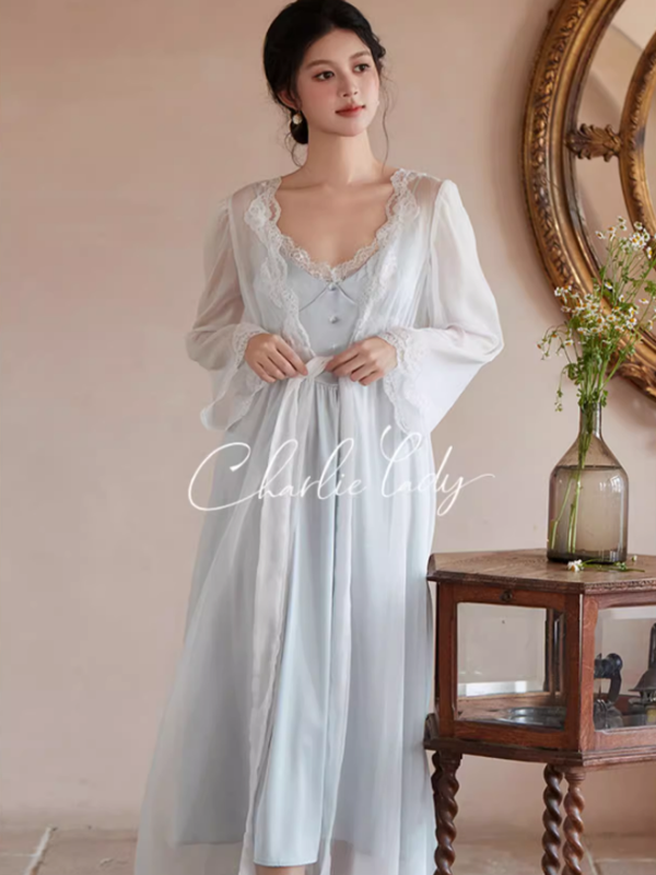 Celestial Dream Slip Dress & Gown Set