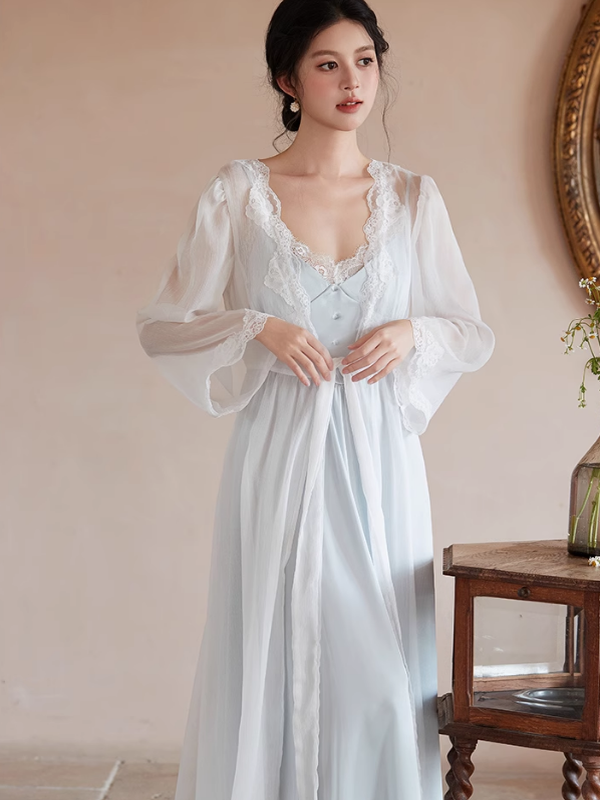 Celestial Dream Slip Dress & Gown Set