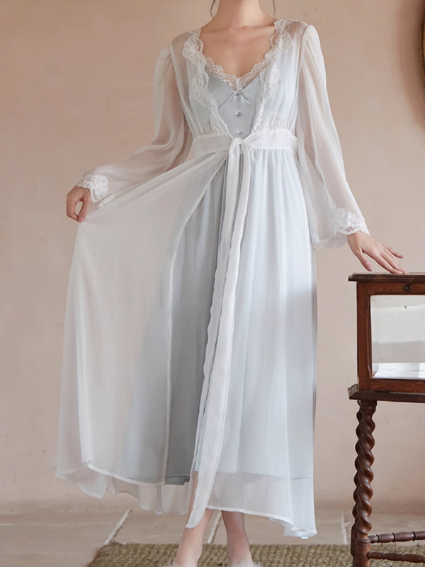 Celestial Dream Slip Dress & Gown Set