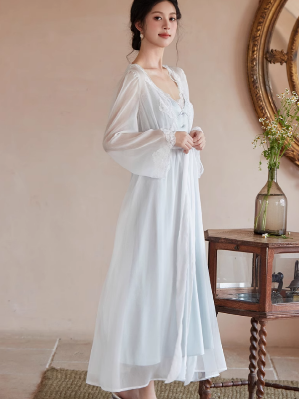 Celestial Dream Slip Dress & Gown Set