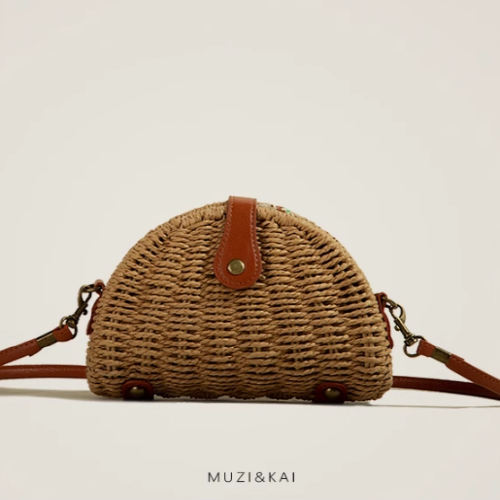 Summer Straw Woven Small Crossbody