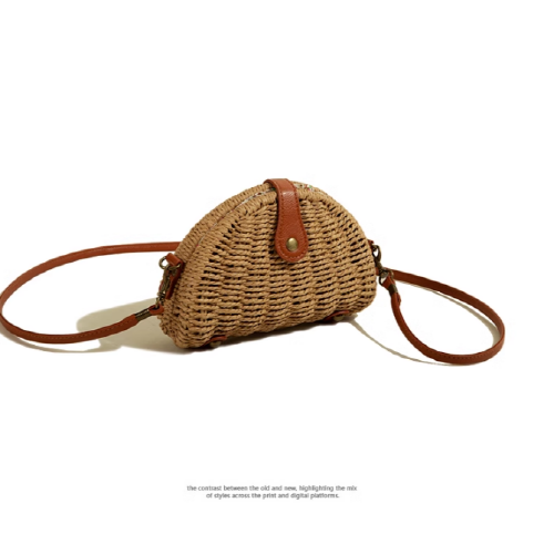 Summer Straw Woven Small Crossbody