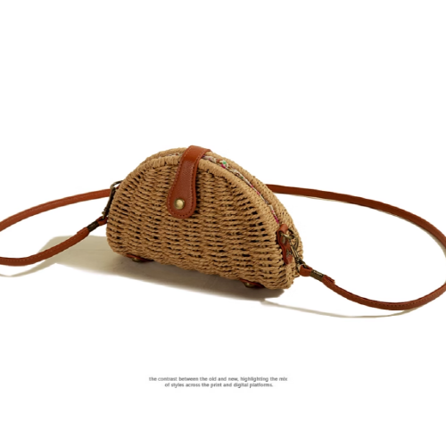 Summer Straw Woven Small Crossbody