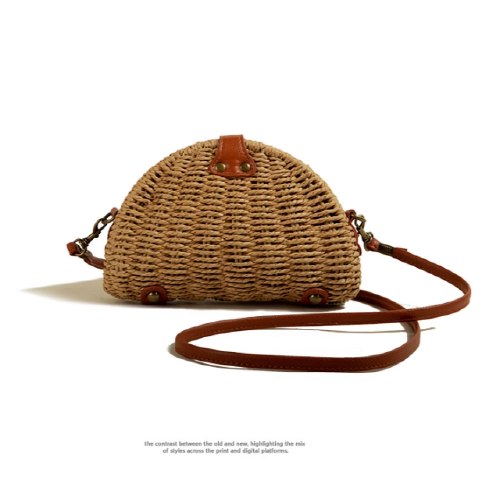 Summer Straw Woven Small Crossbody