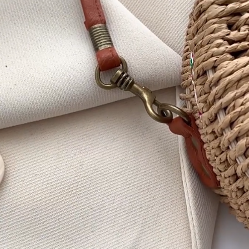 Summer Straw Woven Small Crossbody