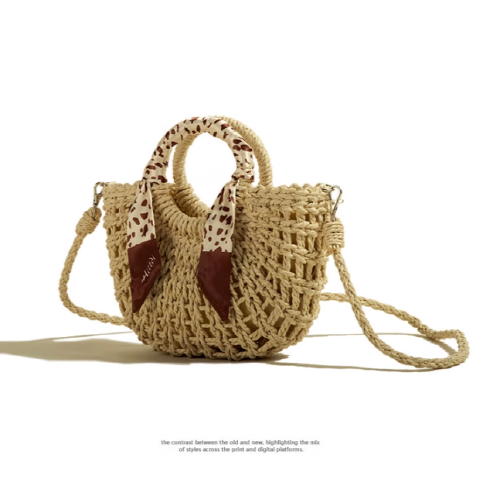 Straw Woven Casual Shoulder Bag