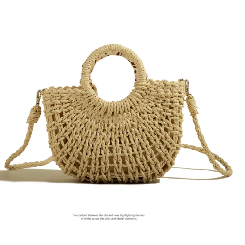 Straw Woven Casual Shoulder Bag