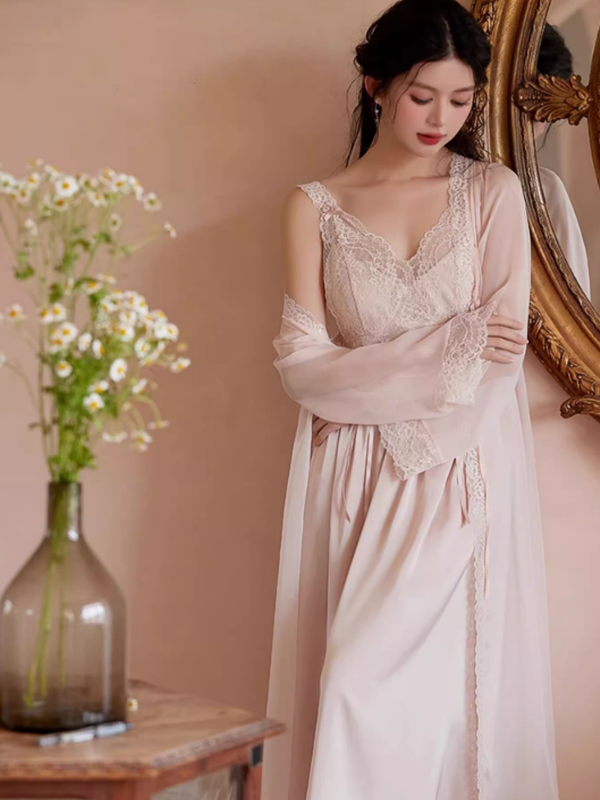 Aurora's Blush Dream Pink Nightwear Set