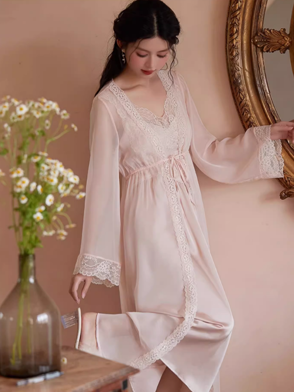 Aurora's Blush Dream Pink Nightwear Set