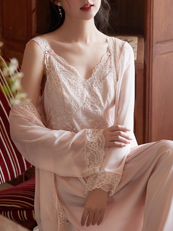 Aurora's Blush Dream Pink Nightwear Set