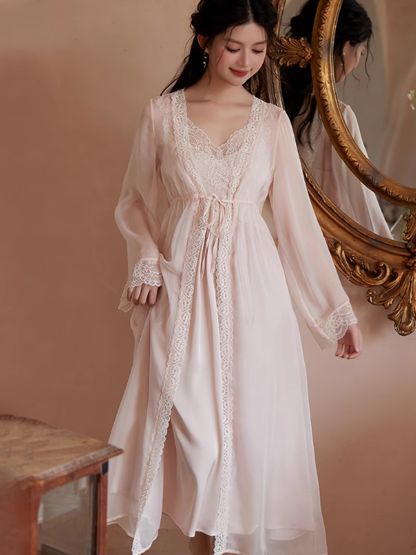 Aurora's Blush Dream Pink Nightwear Set