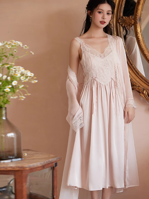 Aurora's Blush Dream Pink Nightwear Set