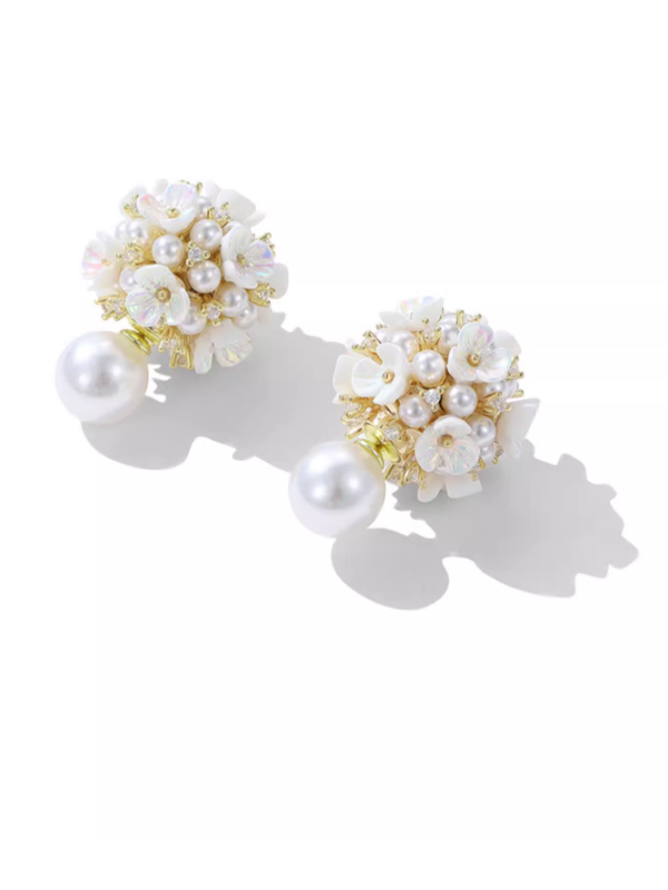 Fairy Flower Ball Earrings