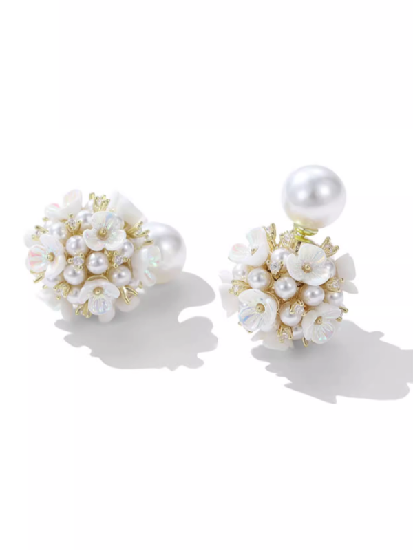 Fairy Flower Ball Earrings