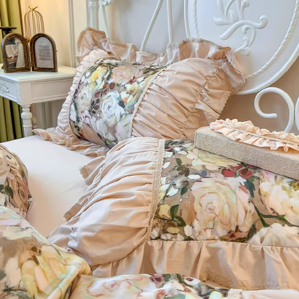 Vintage Rose Princess Cotton Bedding Set