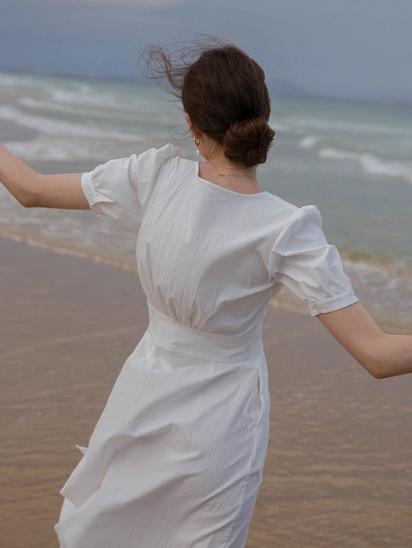 Charlotte's Sea Breeze White Summer Dress