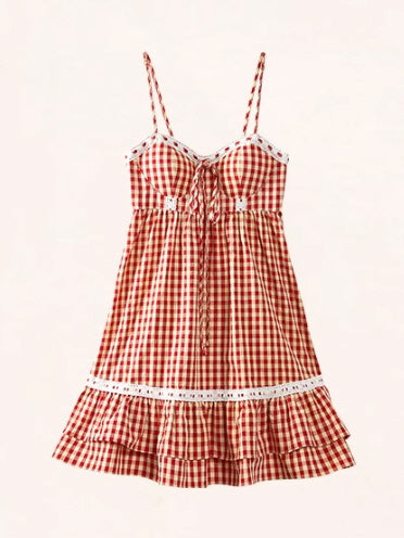 Aurora's Checkered Nightdress