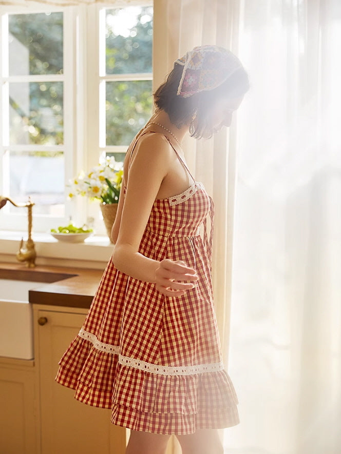 Aurora's Checkered Nightdress