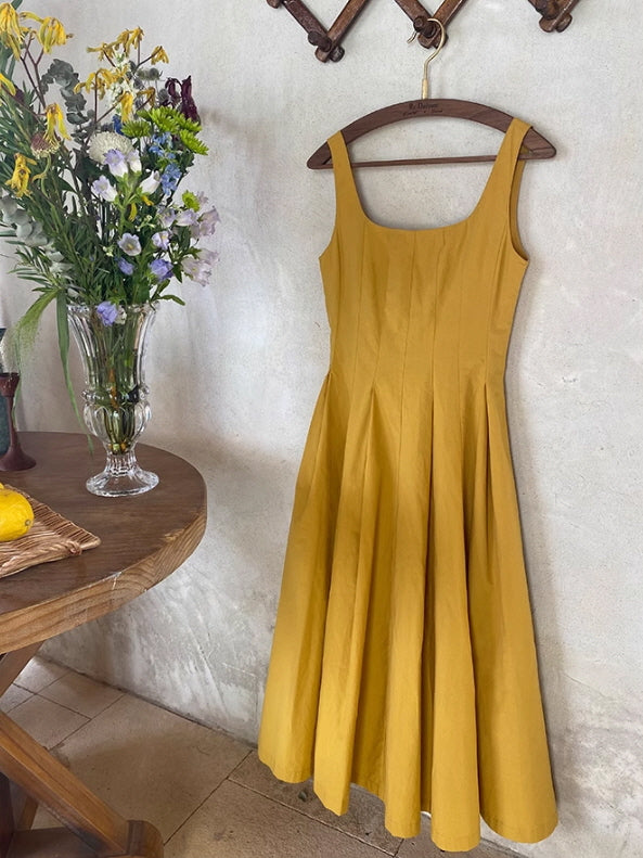 Sunshine Elegance Cotton Dress