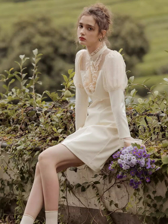 Dreamy Ivory Lace Fairy Dress