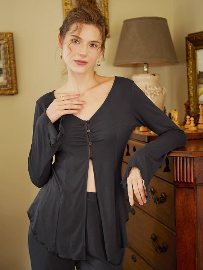 Black Elegance Pajama Set