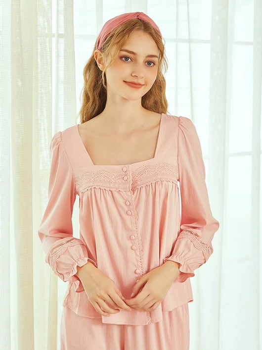 Pink Blush Elegance Loungewear Set