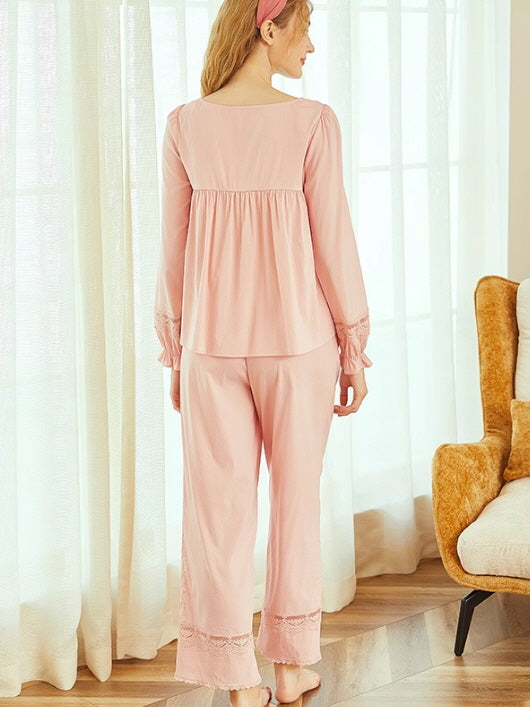 Pink Blush Elegance Loungewear Set