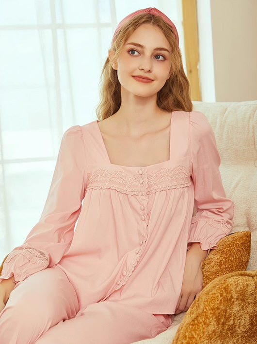 Pink Blush Elegance Loungewear Set