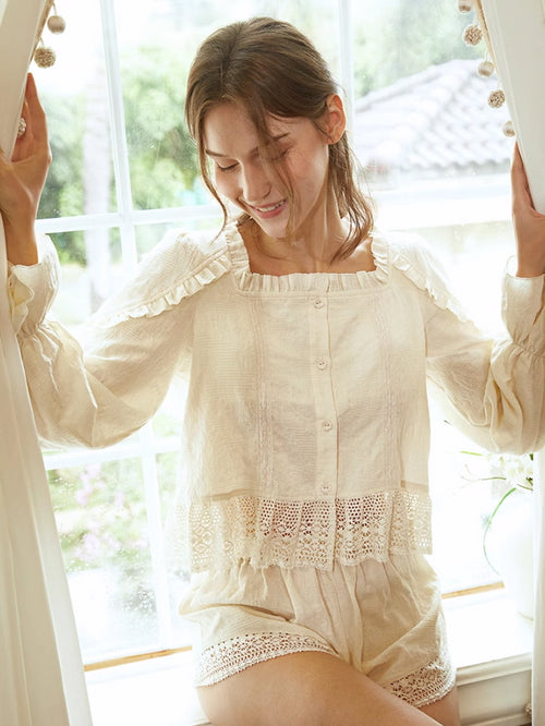 Heirloom Rose Stripe - Loungewear Short Set main image 0
