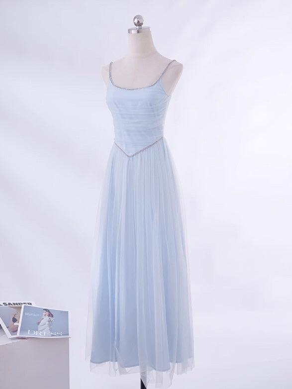 Dreamy Sky Blue Tulle Gown