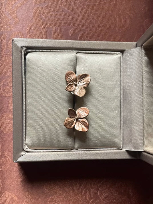 Elegant Hydrangea Stud Earrings