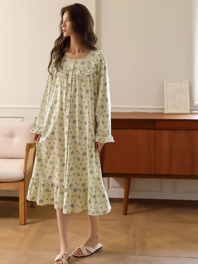 Cottage Floral Cotton Nightgown