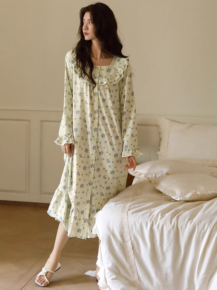 Cottage Floral Cotton Nightgown