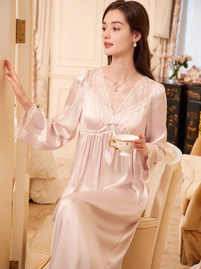 Romantic Flower Lace Nightgown