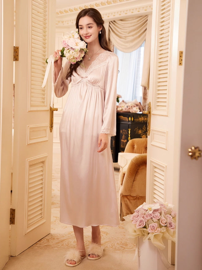 Romantic Flower Lace Nightgown