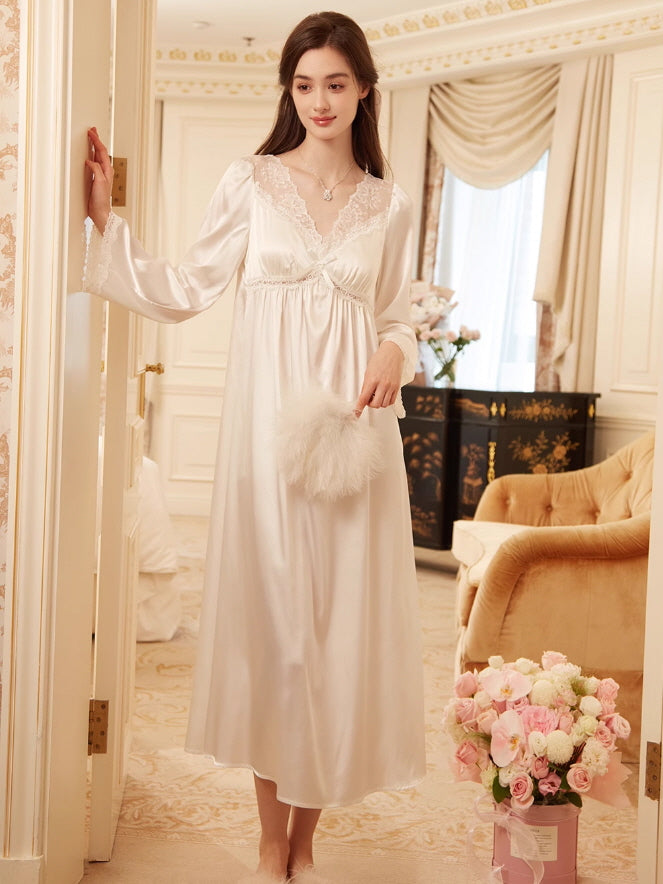 Romantic Flower Lace Nightgown