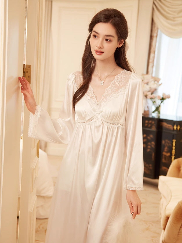 Romantic Flower Lace Nightgown