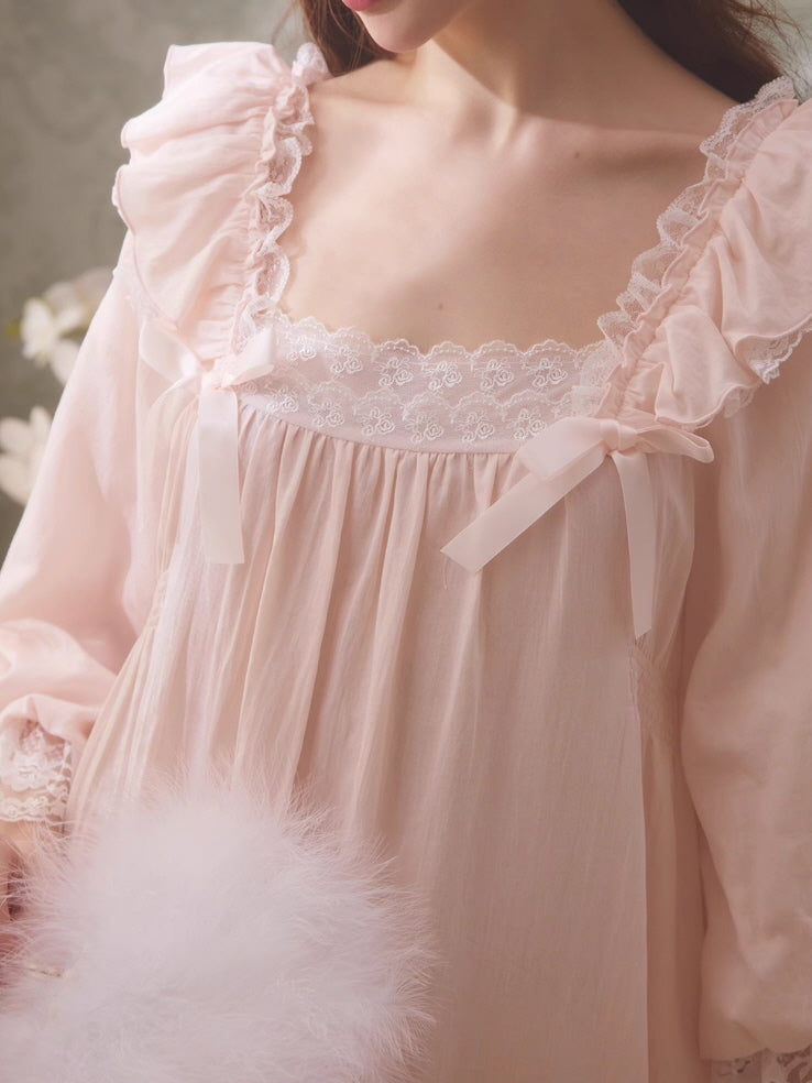 Rose Petal Cotton Nightgown