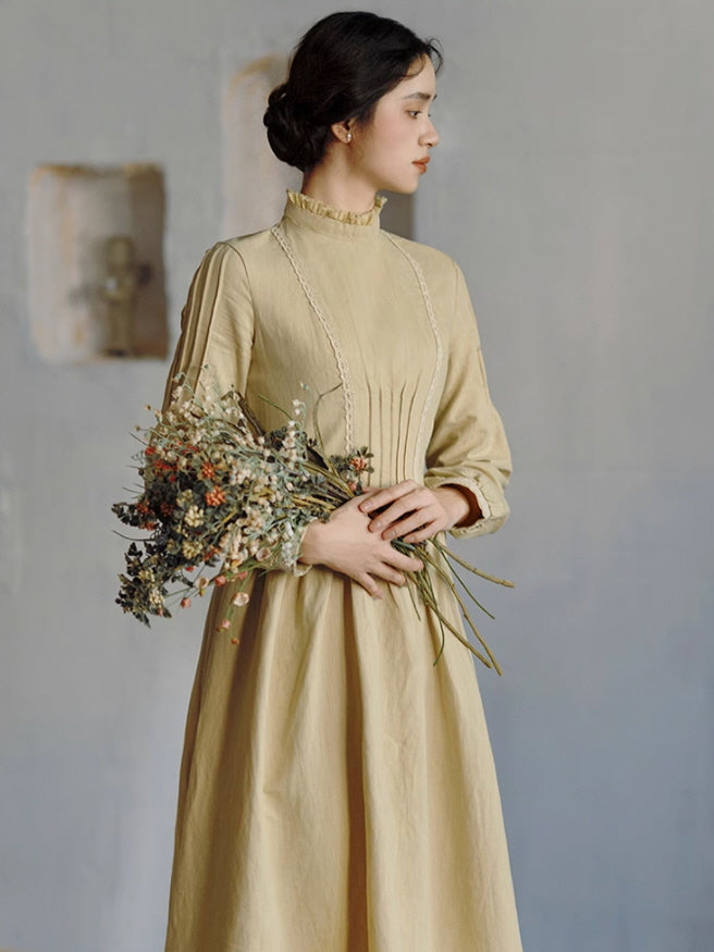 Cream Yellow Vintage Dress