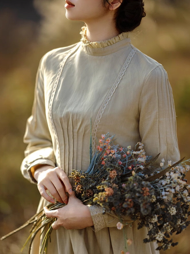 Cream Yellow Vintage Dress